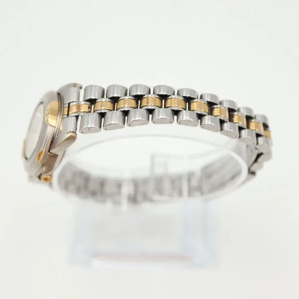 Eddie Bauer Diver Watch Women 25mm Two Tone Steel Bracelet with New Battery